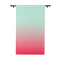 Ombre Mint-to-Coral Window Curtain — Gradient Privacy Panel