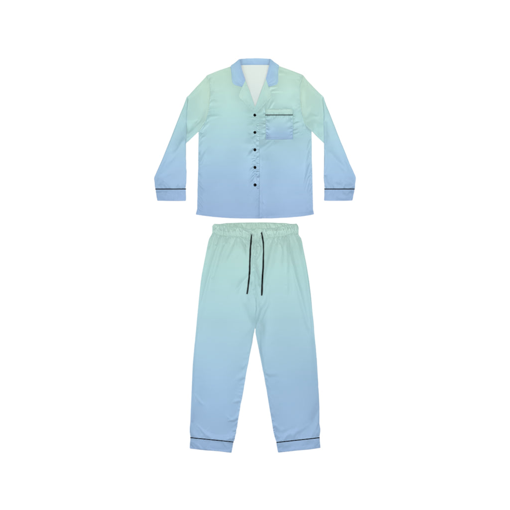 Satin Women's Pajamas — Pastel Ombre Luxe Sleep Set