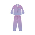 Women's Gradient Satin Pajama Set — Lavender to Blue Sleepwear