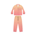 Women's Satin Pajama Set — Peach Ombre Sleepwear