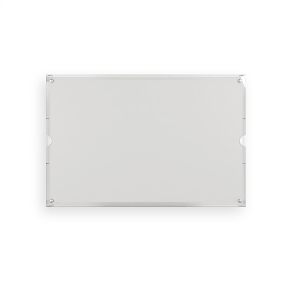 Pastel Ombre Acrylic Serving Tray — Mint to Coral Decorative Drink & Snack Tray