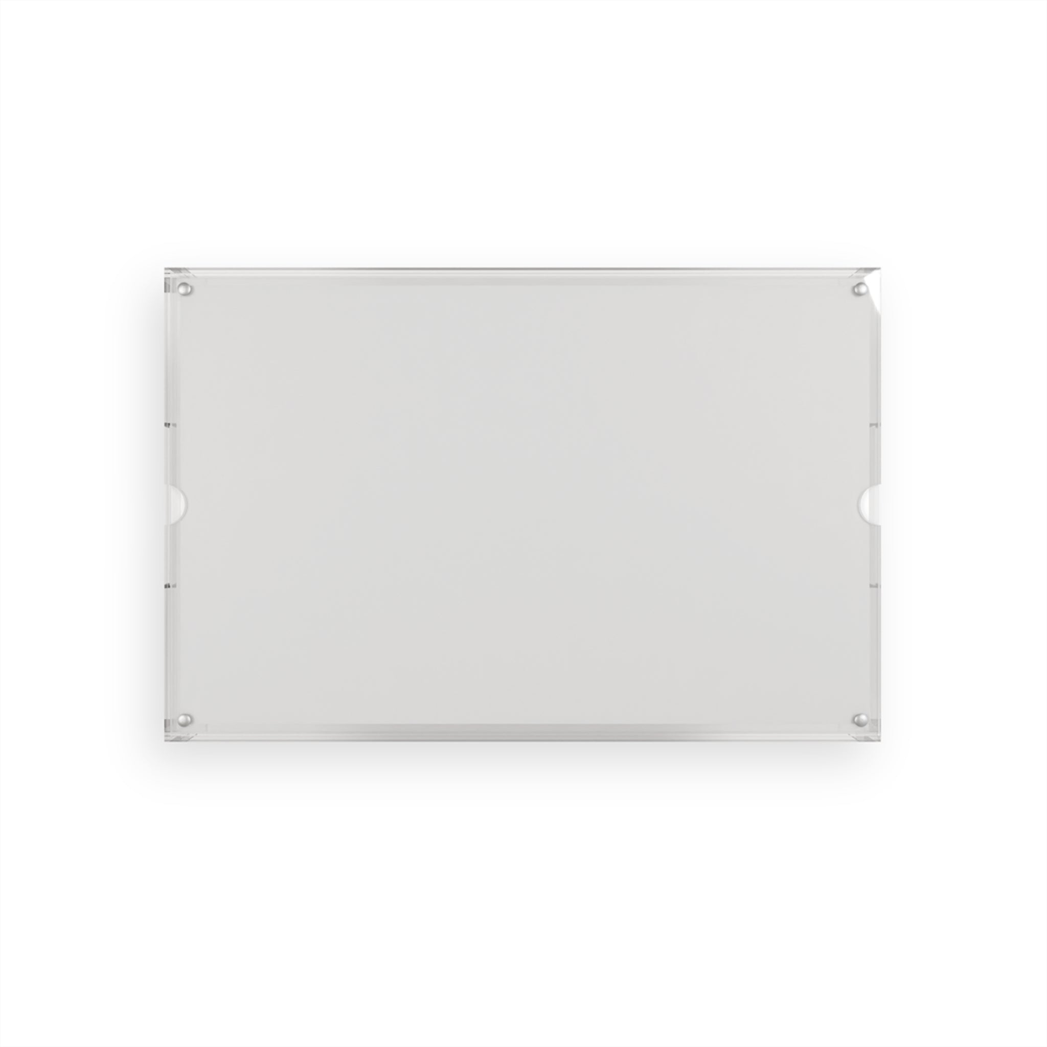 Pastel Ombre Acrylic Serving Tray — Mint to Coral Decorative Drink & Snack Tray