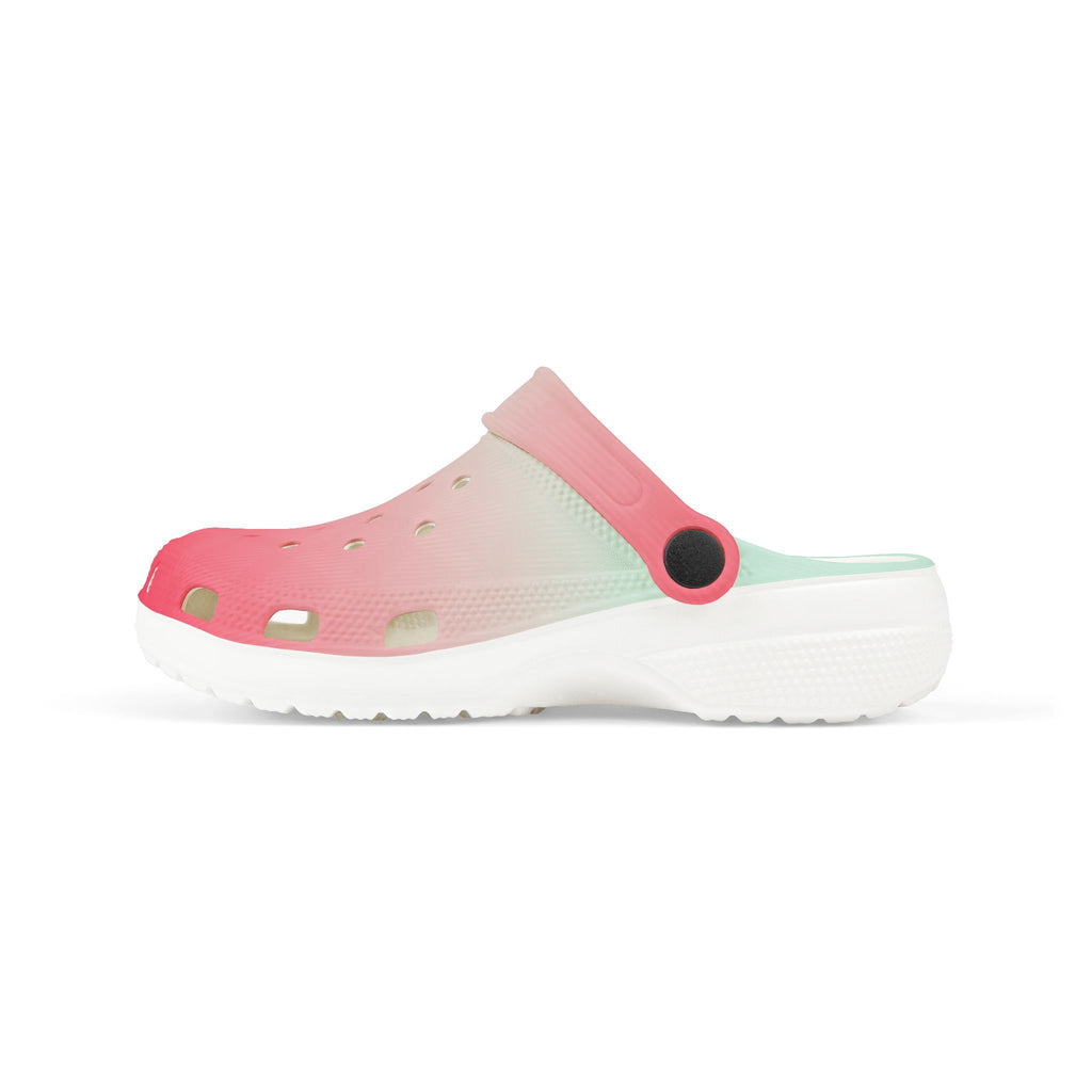 Kids Gradient Pink Mint EVA Foam Clogs – Lightweight Slip-On Sandals