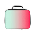 Ombre Coral Mint Lunch Bag — Insulated Gradient Lunchbox for School & Work
