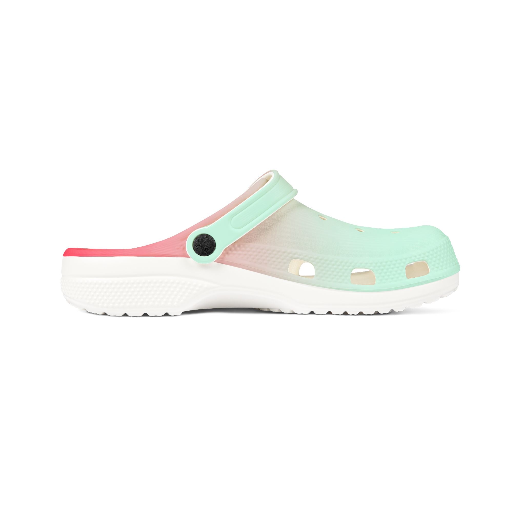 Gradient Mint-Pink EVA Clogs — Lightweight Foam Slip-On Shoes