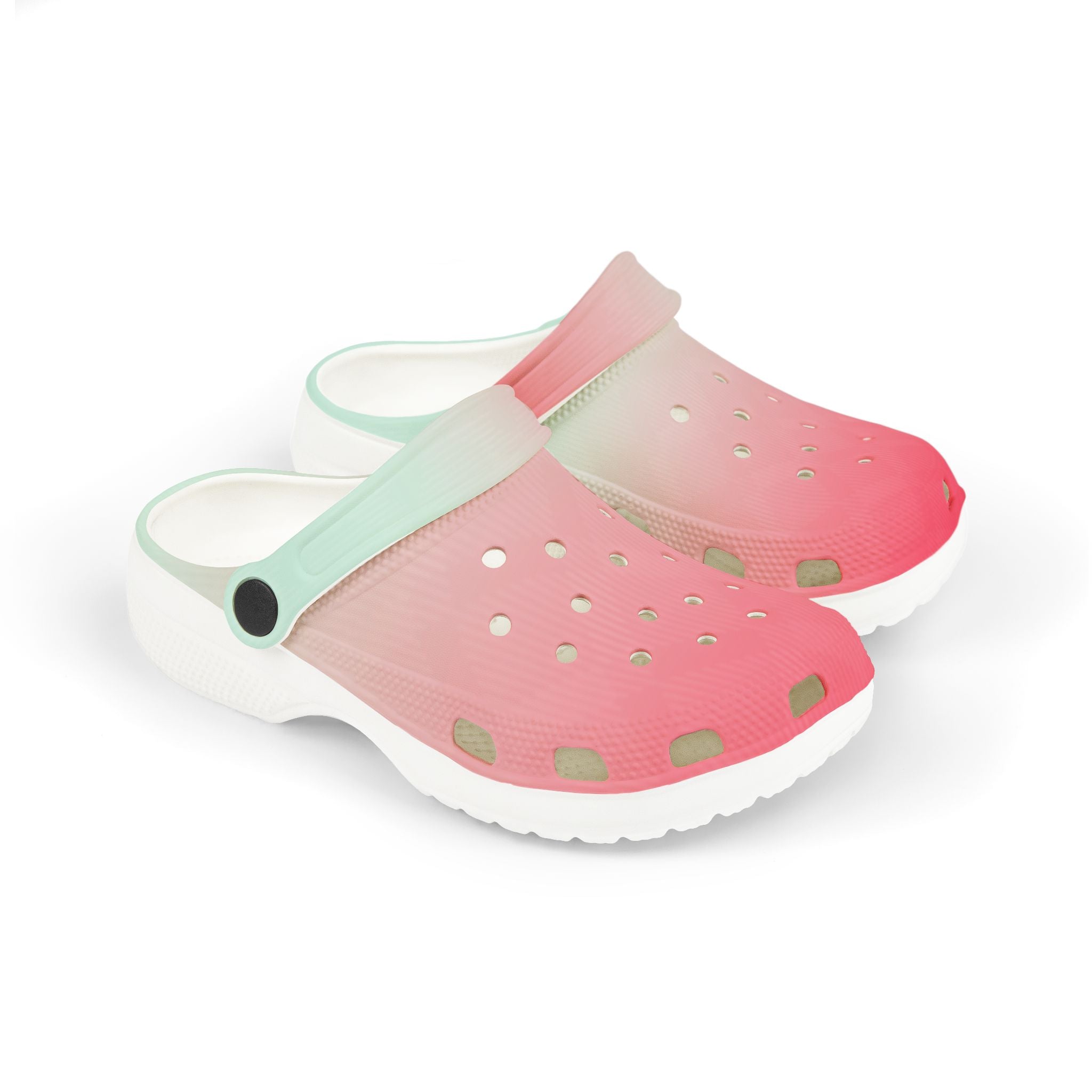 Kids Gradient Pink Mint EVA Foam Clogs – Lightweight Slip-On Sandals