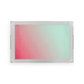 Pastel Ombre Acrylic Serving Tray — Mint to Coral Decorative Drink & Snack Tray