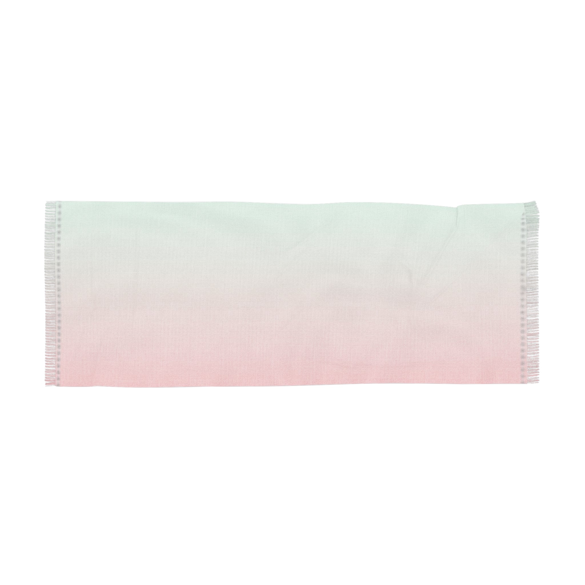 Pastel Ombre Light Scarf – Mint to Coral Gradient Wrap