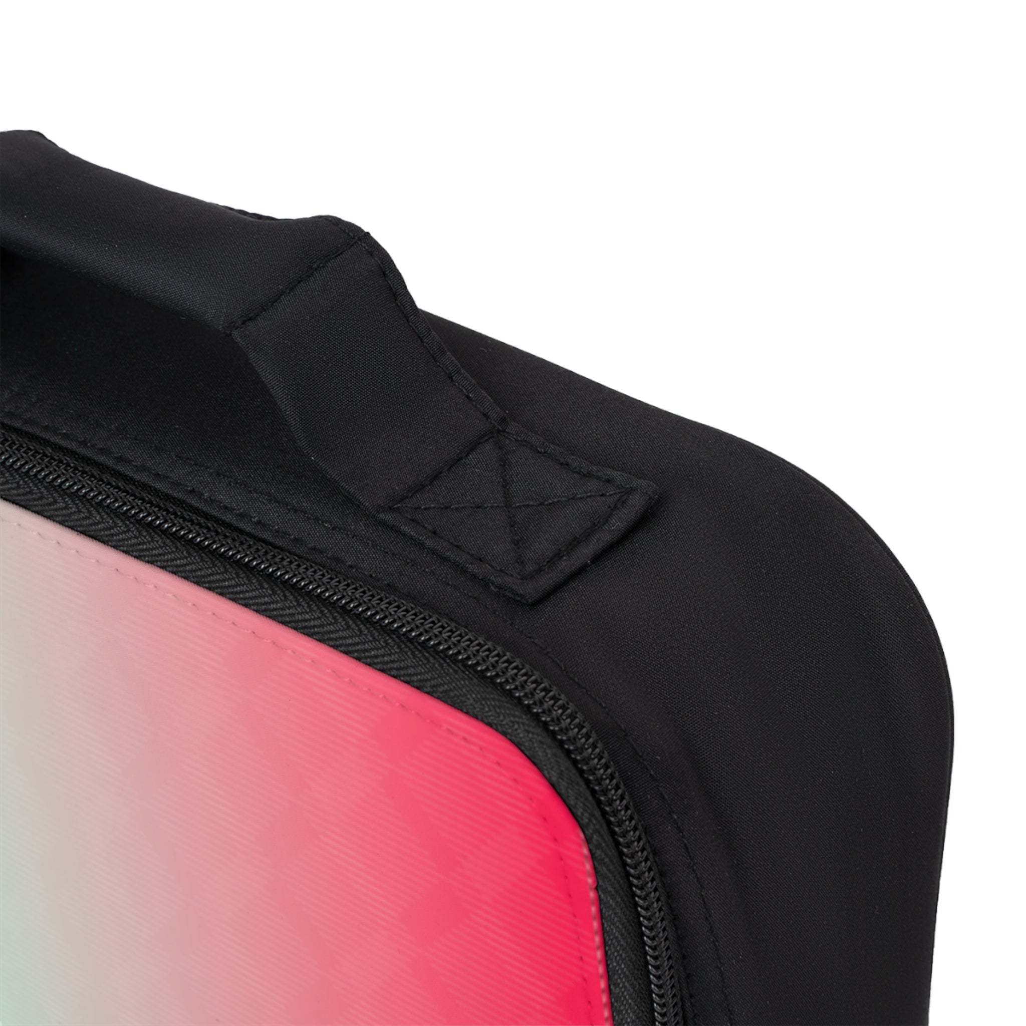 Ombre Coral Mint Lunch Bag — Insulated Gradient Lunchbox for School & Work