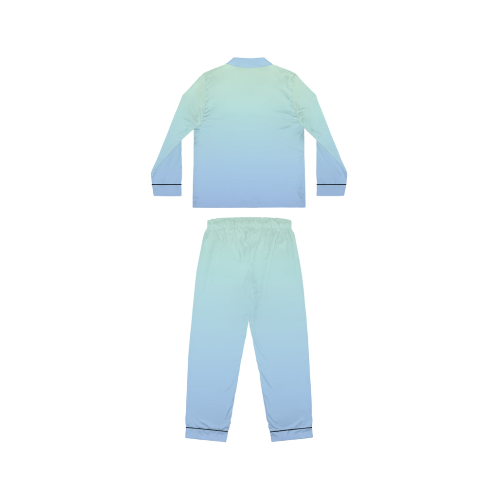 Satin Women's Pajamas — Pastel Ombre Luxe Sleep Set