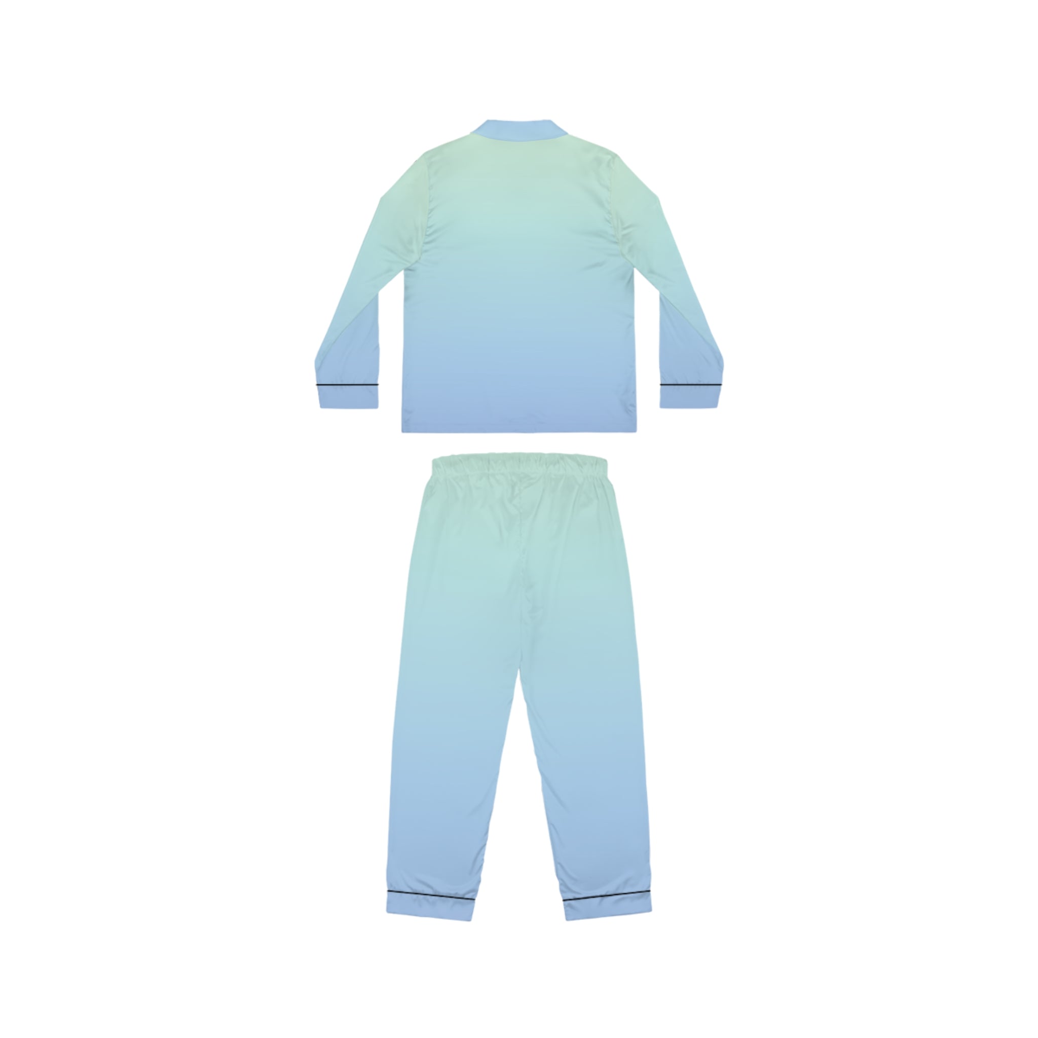 Satin Women's Pajamas — Pastel Ombre Luxe Sleep Set