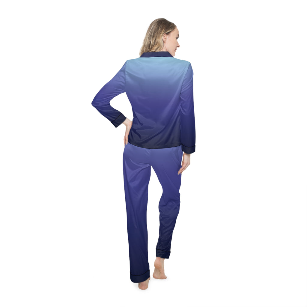 Satin Gradient Pajama Set — Women's Luxe Sleepwear