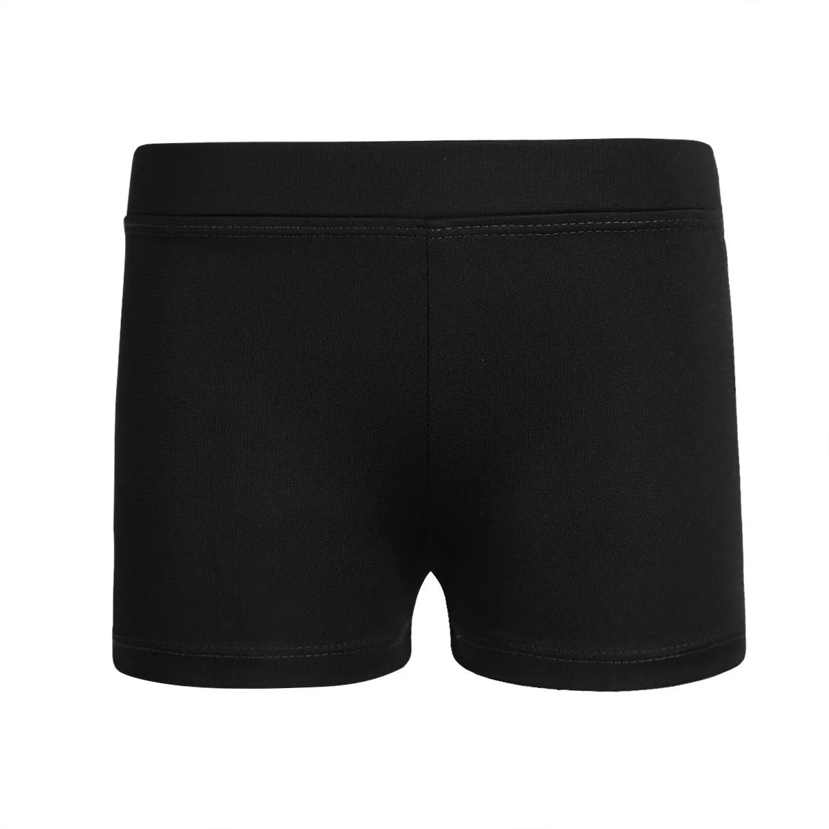 Kids Girl Elastic Waist Sports Shorts Boy-cut Bottom Yoga Leggings for Ballet Dance Gymnastics Cycling Workout Fitness Dancewear