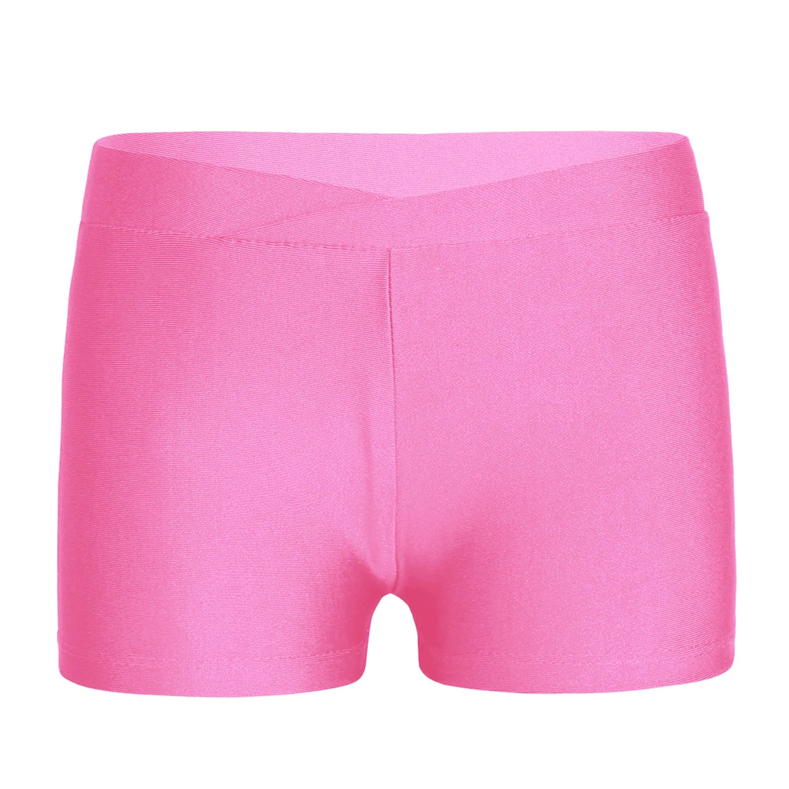 Kids Girl Elastic Waist Sports Shorts Boy-cut Bottom Yoga Leggings for Ballet Dance Gymnastics Cycling Workout Fitness Dancewear