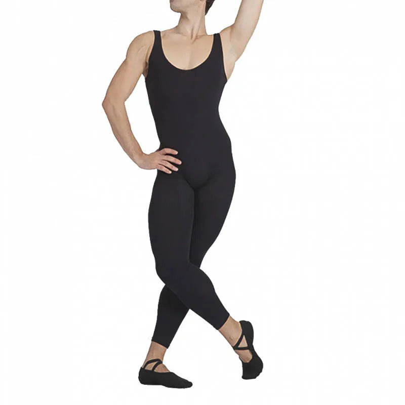 Speerise Man Scoop Neck Tank Top Spandex Gymnastics Unitard Nylon Adult Nylon Ballet Dance Full Body Bodysuit Yoga Sleeveless