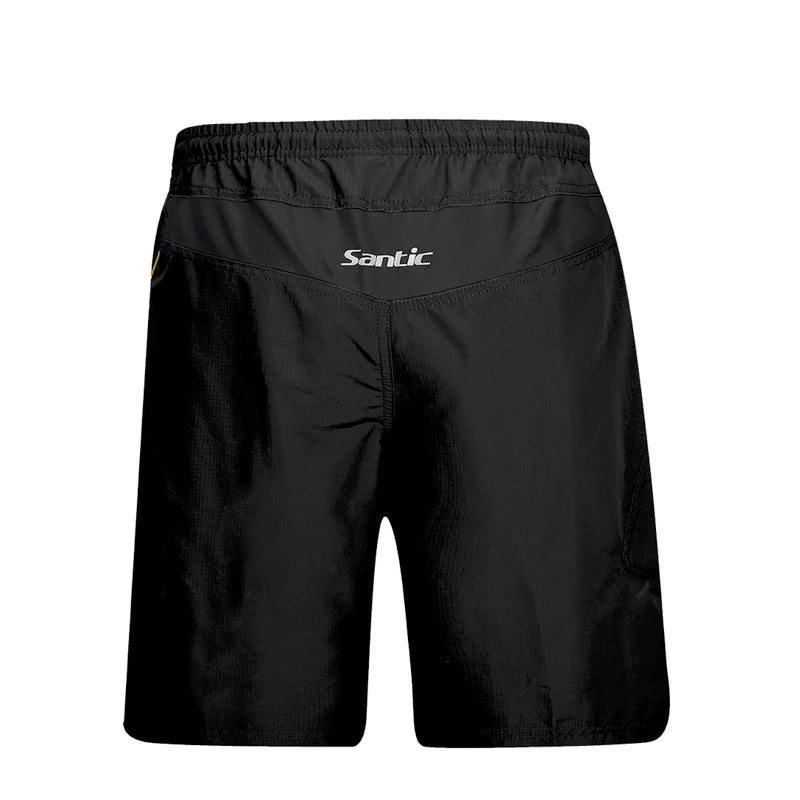 Santic Men Cycling Shorts Downhill Shorts 3D Padded Coolmax Loose Fit  Underwear  MTB  Bicycle Bottoms Riding Fitness